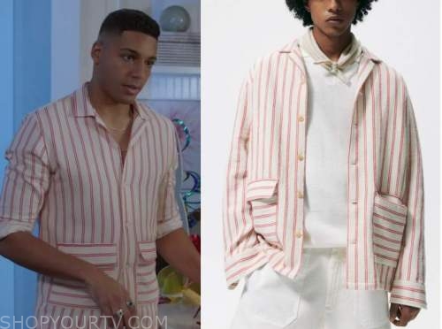 All American Season 4 Episode 2 Jordan s White Red Striped