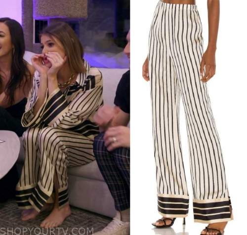 Sandoval White Striped High Rise Wide Leg Pants