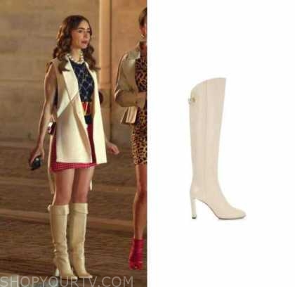 emily in paris white boots