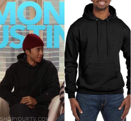 The Big Leap: Season 1 Episode 11 Justin's Black Hoodie | Shop Your TV