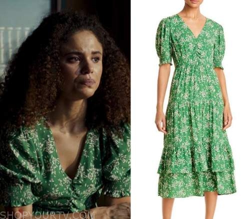 The Girl Before: Season 1 Episode 2 Emma's Green Floral Dress | Shop ...