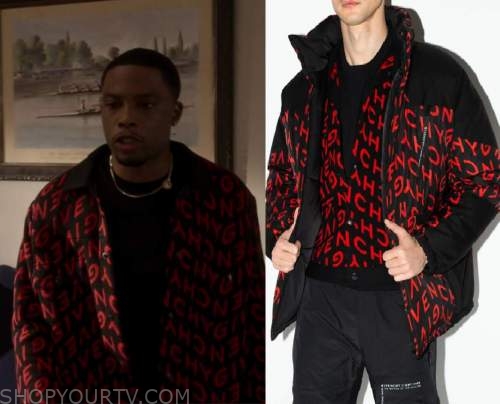 Givenchy Logo-Jacquard Wool Sweater worn by Cane Tejada (Woody McClain) as  seen in Power Book II: Ghost Wardrobe (S02E06)