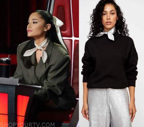 The Ellen Show: Ariana Grande's Black Lace Bra Crop Top, Shop Your TV