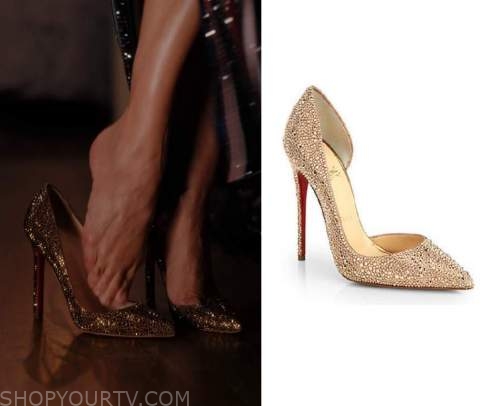 louboutin gold  Heels, Me too shoes, Crazy shoes