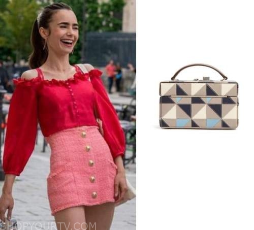 Emily in Paris: Season 1 Episode 2 Emily's Pink Fringe Bag