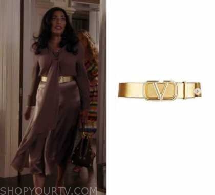 Louis Vuitton Knit Face Mask worn by Seema Patel (Sarita Choudhury) as seen  in And Just Like That… (S02E03)