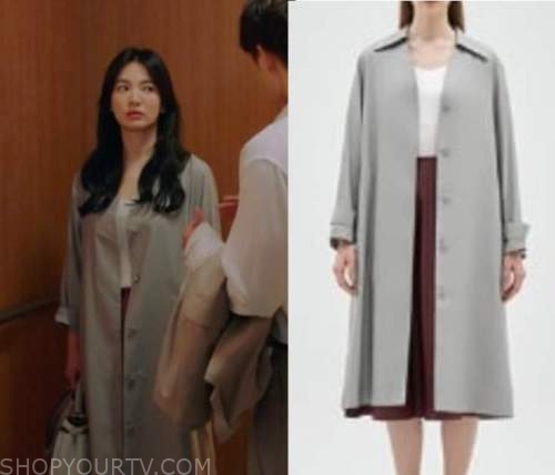 Now We Are Breaking Up: Season 1 Ha Young-eun's Grey Trench Coat | Shop ...