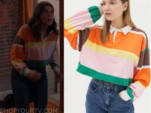 Www Jena Jeans Com Sex - The Sex Lives of College Girls: Season 1 Episode 2 Jena's Striped Top |  Fashion, Clothes, Outfits and Wardrobe on | Shop Your TV