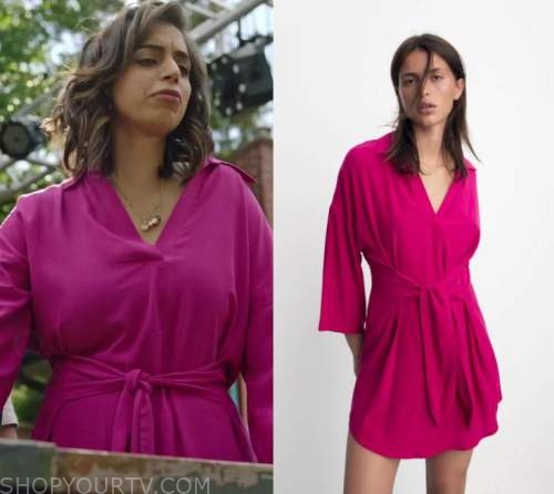 Run the Burbs: Season 1 Episode 1 Camille's Tie waist Dress | Fashion ...