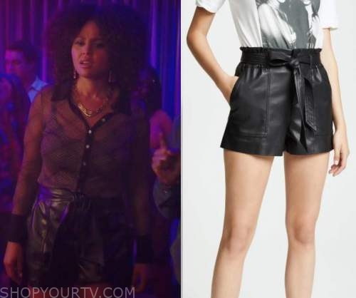 Kenan: Season 2 Episode 1 Leather Tie Waist Shorts | Shop Your TV