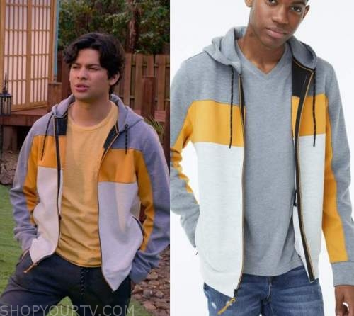 Cobra Kai Season 4 Episode 3 Miguel s Color Blocked Hoodie Shop