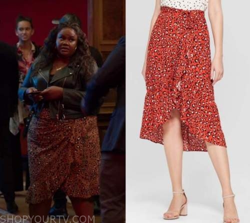 Grand Crew: Season 1 Episode 5 Nicky's Leopard Wrap Skirt | Shop Your TV