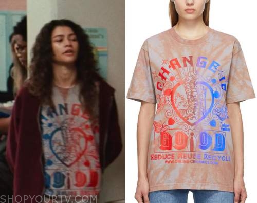 Guys if you want to dress as rue these outfits are the alternatives of “an  alien shirt” : r/euphoria