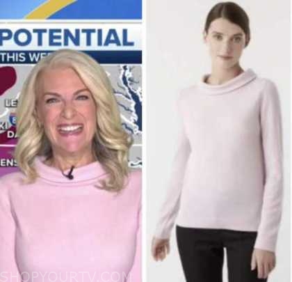 Fox and Friends: January 2022 Janice Dean's Pink Roll Neck Sweater ...