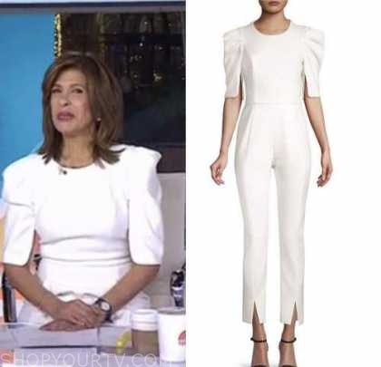 The Today Show: January 2022 Hoda Kotb's White Puff Sleeve Jumpsuit ...