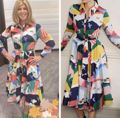 Good Morning Britain: January 2022 Kate Garraway's Multicolor Printed ...