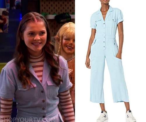 Warped: Season 1 Episode 3 Ruby's Blue Denim Jumpsuit 