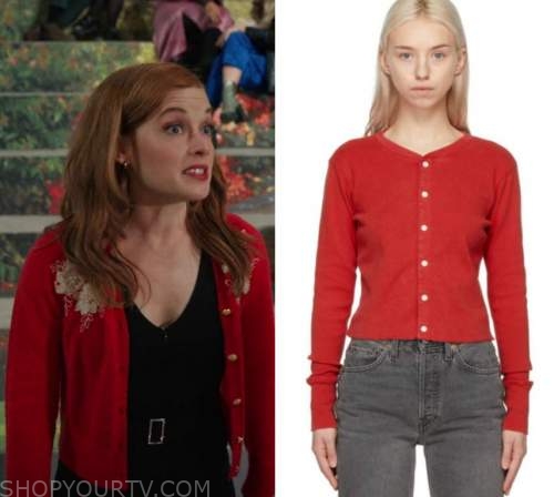 Zoeys Extraordinary Christmas: Zoey's Embroidered Red Cardigan | Shop ...