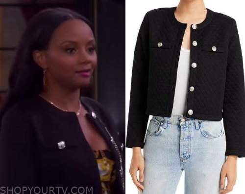 Days Of Our Lives: January 2022 Chanel's Black Cropped Quilted Jacket ...