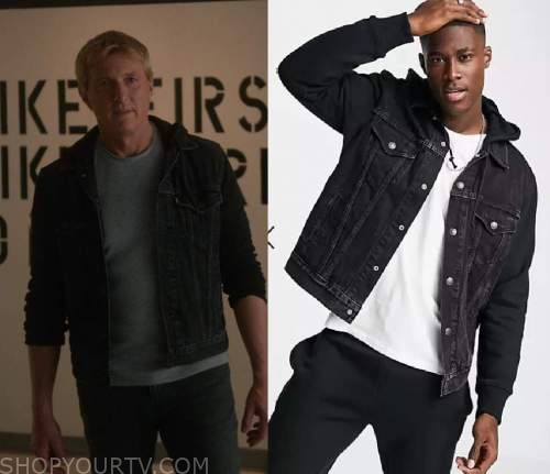 Cobra Kai: Season 4 Episode 10 Johnny Lawrence's Denim Hooded Jacket ...