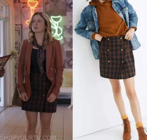 Ghosts (us): Season 1 Episode 11 Sam's Plaid Mini Skirt 