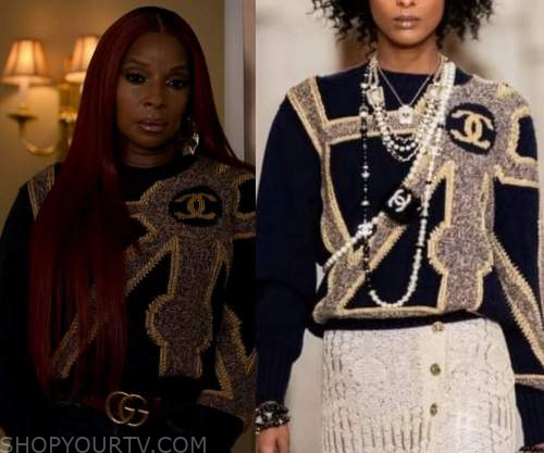 Louis Vuitton Since 1854 Silk Long-Sleeved Pajamas Top worn by Monet (Mary  J. Blige) as seen in Power Book II: Ghost TV show wardrobe (Season 2  Episode 6)