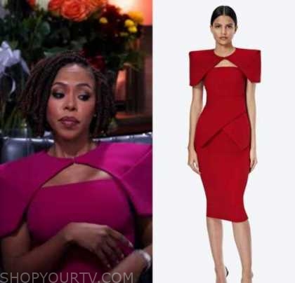 Sistas Season 4 Episode 1 2 3 Andi s Pink Cut Out Neck Shop Your TV