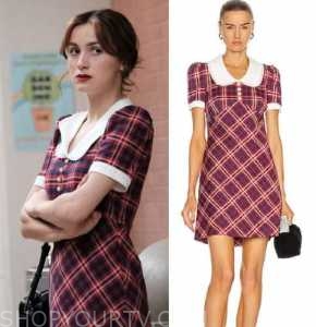 Euphoria: Season 2 Episode 2 Lexi's Plaid Collared Button Front Dress ...