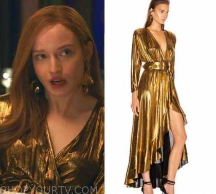 anna gold dress