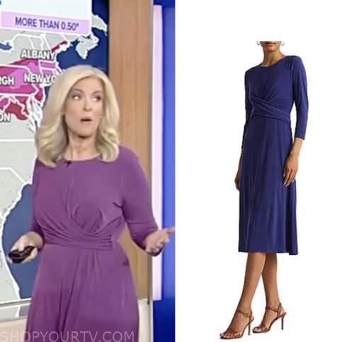 Fox and Friends: February 2022 Janice Dean's Purple Twist Dress ...