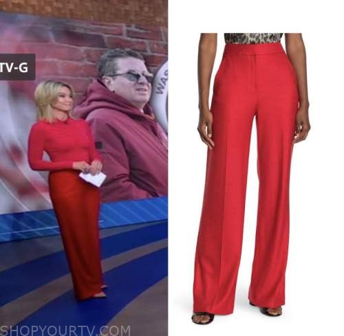 Good Morning America: February 2022 Amy Robach's Red Pants | Shop Your TV