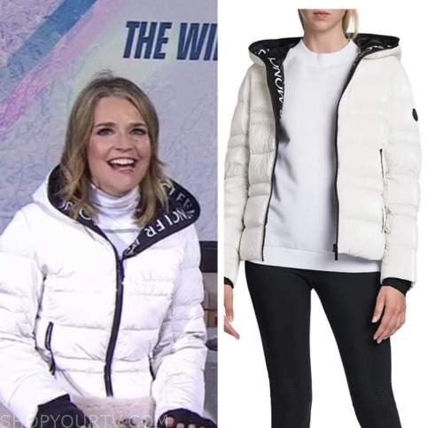 The Today Show: February 2022 Savannah Guthrie's White Puffer Down ...