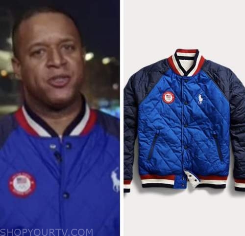 The Today Show: February 2022 Craig Melvin's Blue Quilted Reversible ...