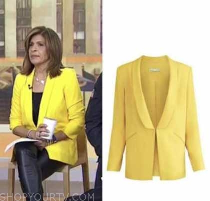 The Today Show: February 2022 Hoda Kotb's Yellow Blazer | Shop Your TV