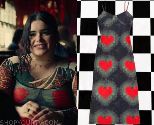 WornOnTV: Kat's navy floral tie strap dress on Euphoria, Barbie Ferreira