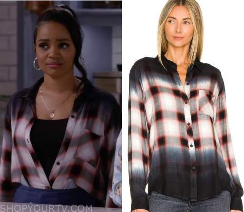 Call Me Kat: Season 2 Episode 7 Randi's Dyed Plaid Shirt | Shop Your TV