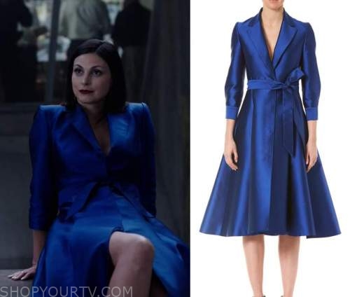 Fleur du Mal Satin Lily Embroidered Bodysuit worn by Elena Federova (Morena  Baccarin) as seen in The Endgame (S01E04)