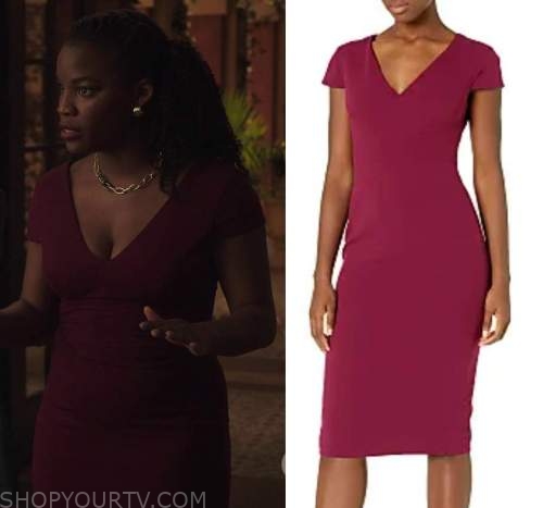 4400: Season 1 Episode 12 Shanice's Pink V Neck Dress | Shop Your TV