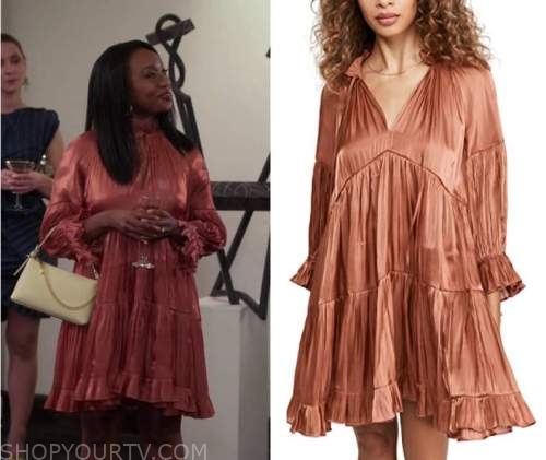 Grand Crew: Season 1 Episode 10 Kristen's Tiered Mini Dress | Fashion ...