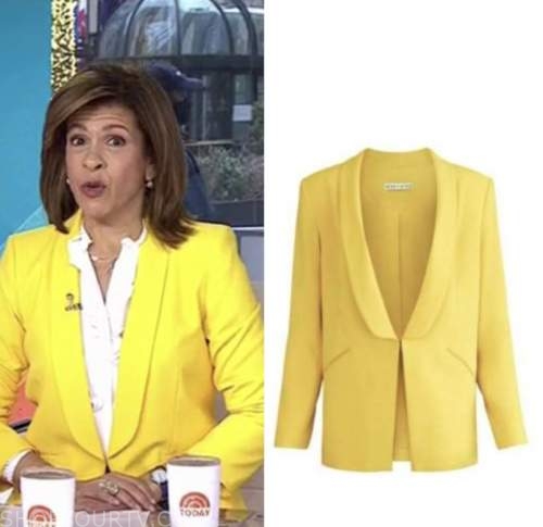 The Today Show: March 2022 Hoda Kotb's Yellow Blazer | Shop Your TV