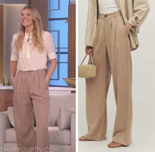 The Talk: March 2022 Amanda Kloots's Beige Pants | Shop Your TV