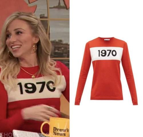 Drew Barrymore Show: March 2022 Debbie Gibson's Red 1970 Graphic ...