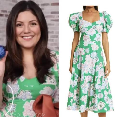 The Today Show: March 2022 Adrianna Barrionuevo Brach's Green Floral ...