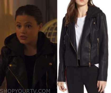 Charmed: Season 4 Episode 2 Maggie's Hooded Leather Jacket | Shop Your TV