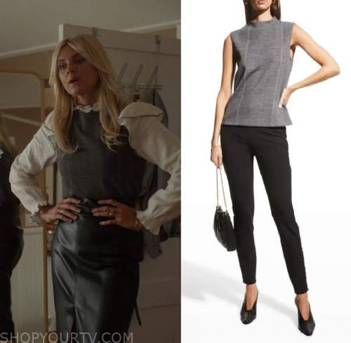 Pivoting: Season 1 Episode 10 Amy's Grey Sleeveless Sweater | Shop Your TV