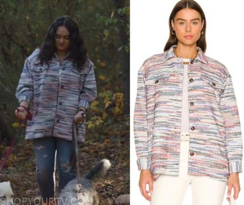 Naomi: Season 1 Episode 8 Annabelle's Multicolor Striped Shacket | Shop ...