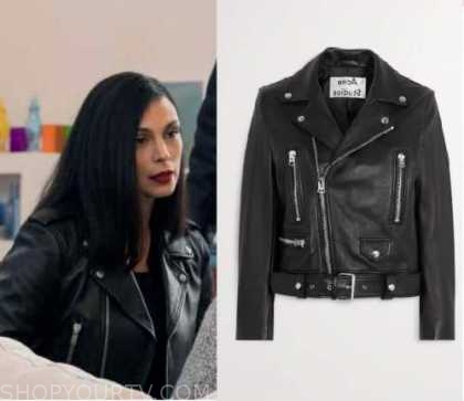 The Endgame 2022 Morena Baccarin White And Black Coat - Films Jackets