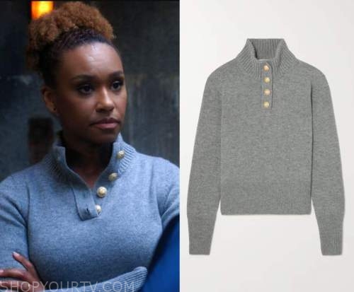 Blue Blazer Jacket worn by Val Turner (Ryan Michelle Bathe) as seen in The  Endgame TV show outfits (Season 1 Episode 4)