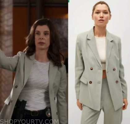 Pretty Hard Cases: Season 2 Episode 7 Sam's Green Blazer | Shop Your TV