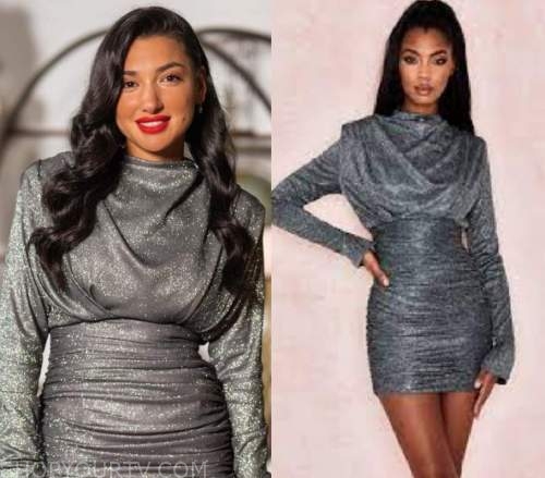 Married at First Sight: Season 9 Ella's Silver Long Sleeve Dress | Fashion,  Clothes, Outfits and Wardrobe on | Shop Your TV